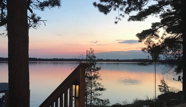 Lake Muskoka waterfront cottage with the most amazing sunsets!