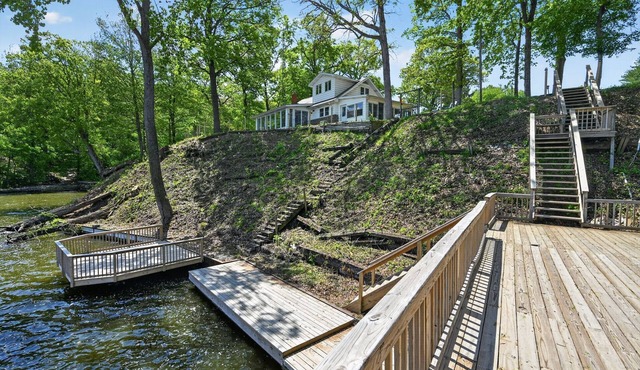 Lake Shafer Waterfront Home w/Dock & Decks