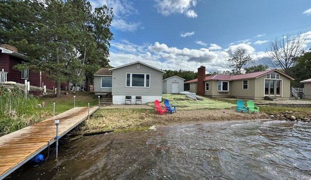 Lake Shamineau Retreat with private beach and dock!
