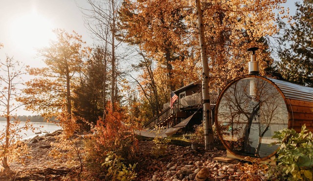 Lake Superior Waterfront Home with Wood Fired Sauna and Igloo