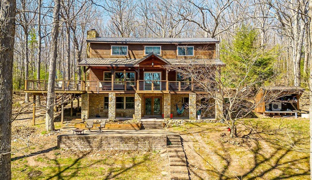 Lake Time | Incredible Interior, Cozy Family Room, Dock, & Fire Pit!