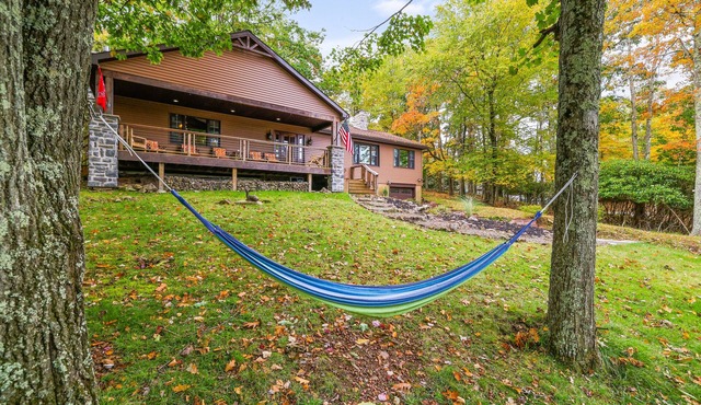 Lake Top Lodge~ Birds eye view of Lake Harmony
