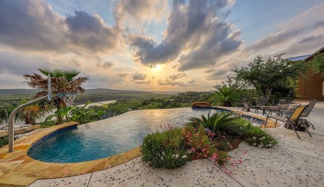 Lake Travis Waterfront with Resort Style Pool and Million Dollar Views.