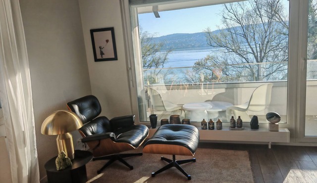 Lake view & access designer apartment