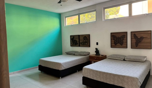 Lake view apartment ideal for home office