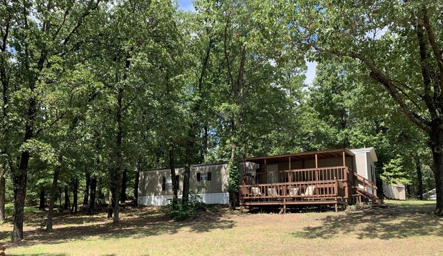 Lake view cabin on lake Eufaula located at Porum Landing