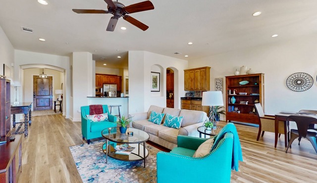 Lake-view condo with balcony in resort community - on-site spa, bar, & dining