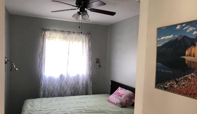 Lake view cottage beside lake