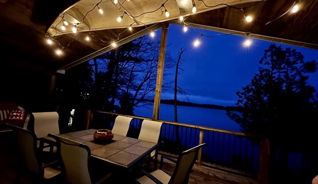 Lake view cottage, clean weed free swimming and a hot tub on Mississagua Lake