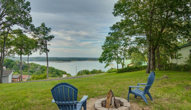 Lake-View Mountain Home Retreat with Fire Pit!