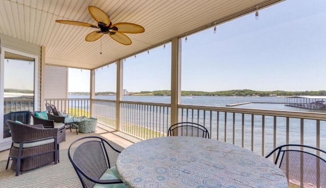 Lake Views & Screened Porch: Ozarks Getaway!