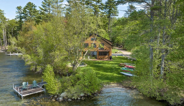 Lake Winnipesaukee Waterfront Rental Moultonborough NH Private Dock Sleeps 10