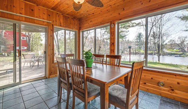 Lake Wissota Home w/Private Dock + Fire Pit!