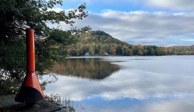 Lakefront A-Frame Cabin located in the Adirondacks