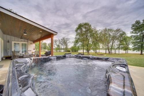 Lakefront Afton Home with Hot Tub and Game Room!