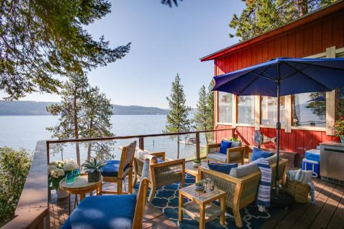 Lakefront Bliss Coeur dAlene Cabin with Dock!
