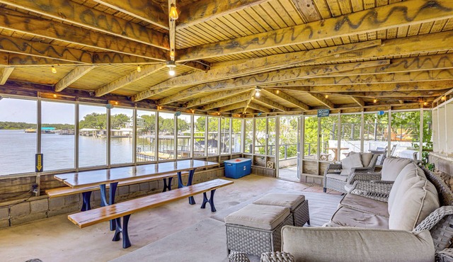 Lakefront Brownwood Home w/Private Boat Dock