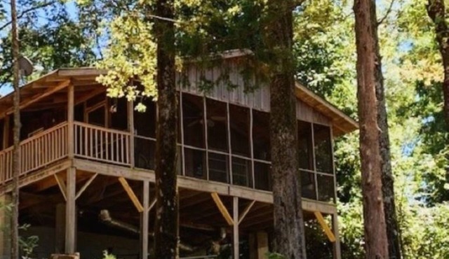 Lakefront Cabin at Point Pleasant on Enid Lake