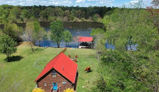Lakefront Cabin - Farm Animals - Fish, Swim, Boat, Hike/Bike 5+Miles Trails