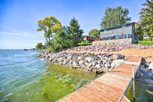 Lakefront Cabin w/Patio & Views in Lake Norden