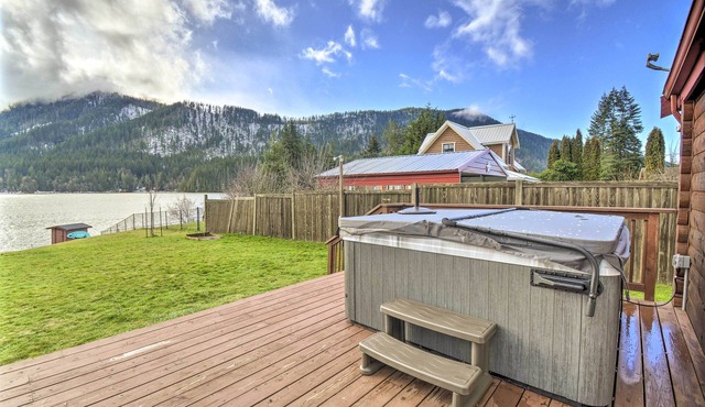 Lakefront Cabin w/Stunning Mountain Views & Dock!