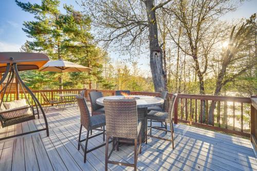 Lakefront Cabin with Dock, Fire Pits in Danbury!