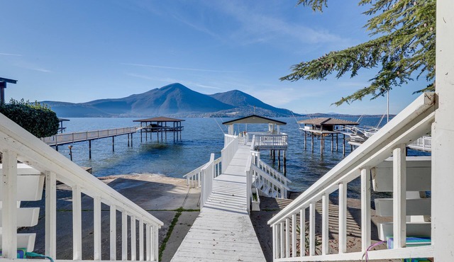 Lakefront California Escape w/ Deck & Boat Dock!