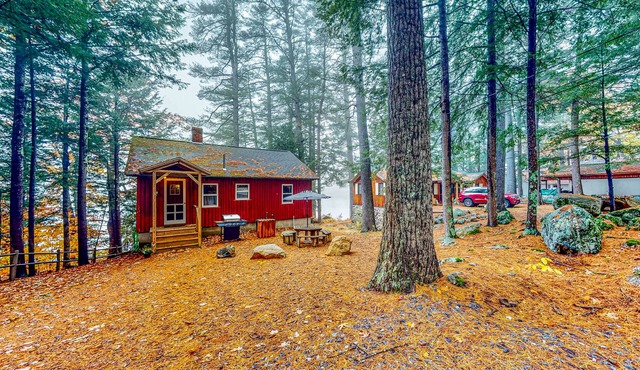 Lakefront camp with cozy cottage-style interior and board games - kayaks welcome