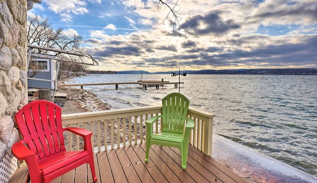 Lakefront Canandaigua Home w/Grill, Fire Pit