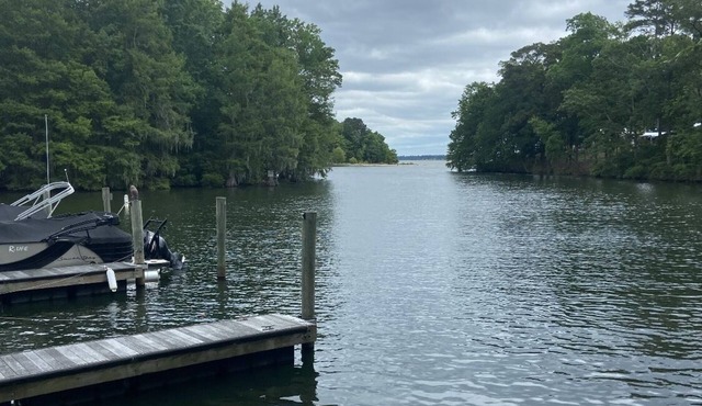 Lakefront condo with boat slip available. 3 br, 3 ba