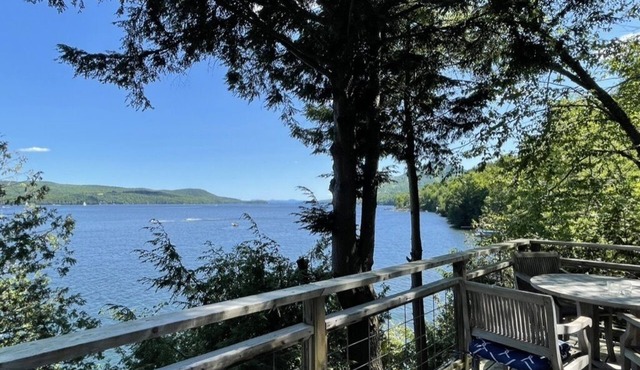 Lakefront Cottage on with private beach. Lake Memphremagog