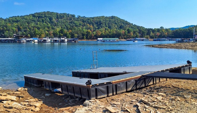 Lakefront cottage with water views, private dock, full kitchen, deck, W/D & AC