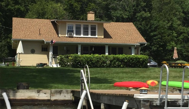 Lakefront Cottage with Private Dock & Deck - Great for Fishing and Water Sports!