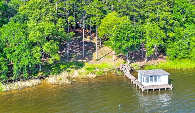 Lakefront Crockett Cabin with Boathouse and Kayaks!