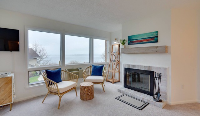 Lakefront Dewittville Condo with Private Deck!