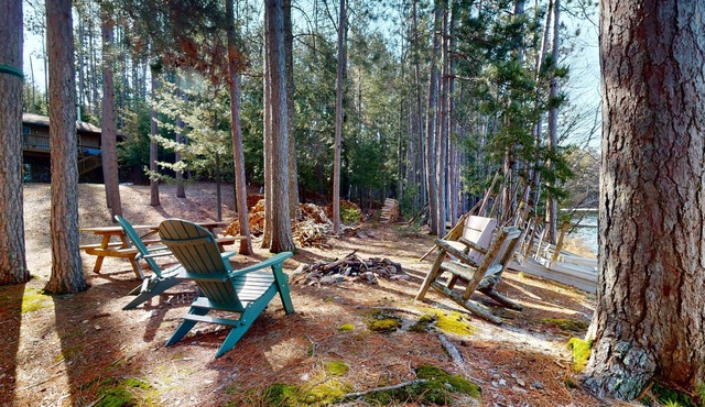 Lakefront, dog-friendly home w/private dock ,fire pit & a beautiful lakeview!