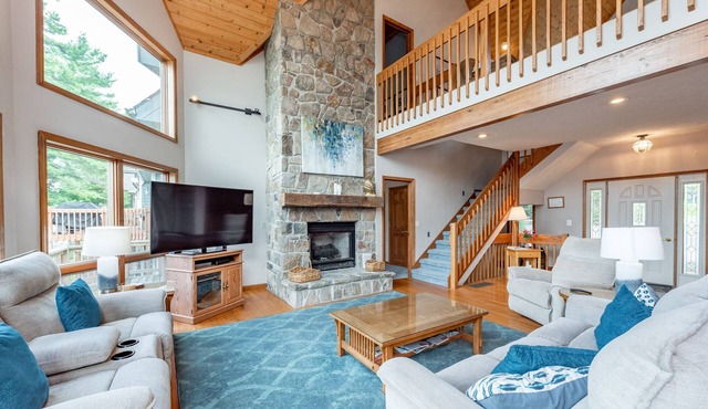 Lakefront Escape with Deck, Firepit & Views