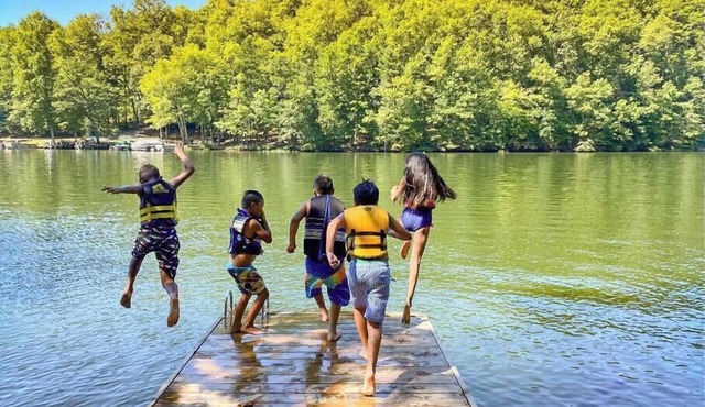 Lakefront Estate · Private Dock + Two Firepits · Sleeps 18