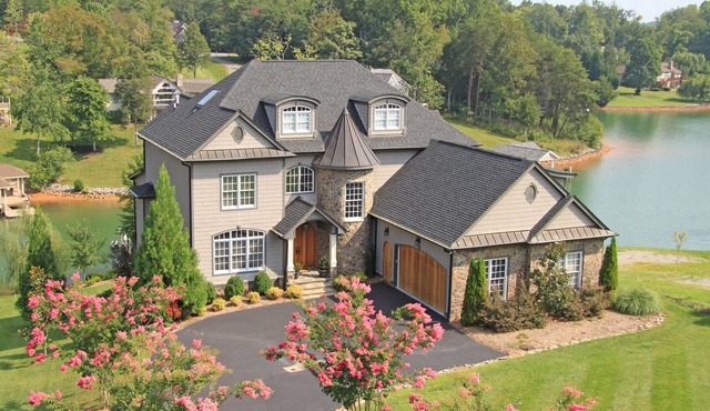 Lakefront Exclusive French Tudor Castle. 8400 sf. Nicest property on SML!