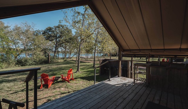 Lakefront Glamping Safari Tent #7: The Longhorn