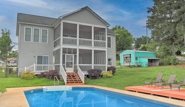 Lakefront Greenwood Getaway w/Saltwater Pool