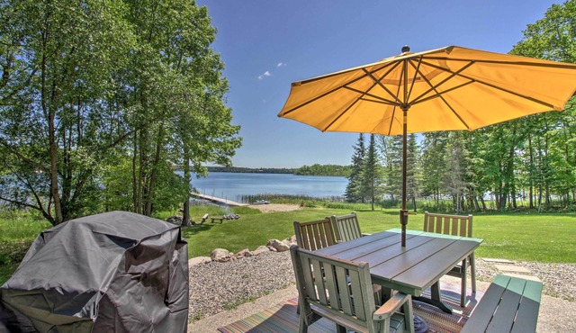 Lakefront Hackensack Cabin w/Patio & Grill!