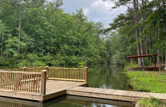 Lakefront Hamilton Cabin with Dock and Fire Pit!