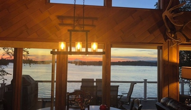 Lakefront Heaven Retreat. Big Lake house with 3 bedrooms and 3 full baths.