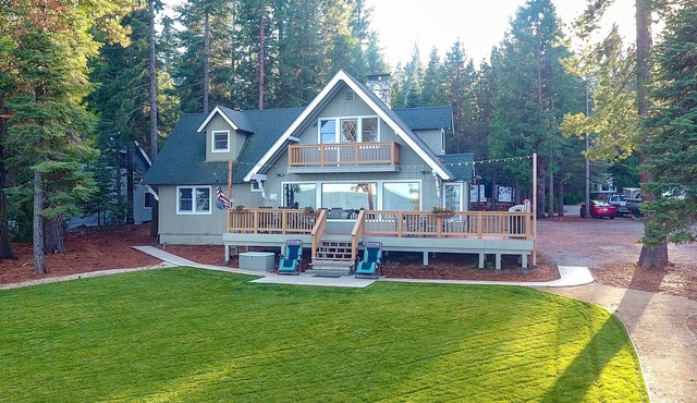 Lakefront Home at Lake Almanor West with Large Deck, Dock and Beautiful Views!