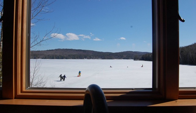 Lakefront Home Escape situated in quiet cove on Brant Lake