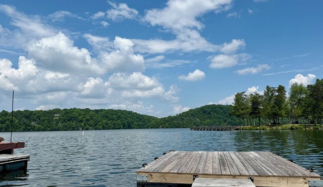 Lakefront home in Radford with private dock, large deck, and great views