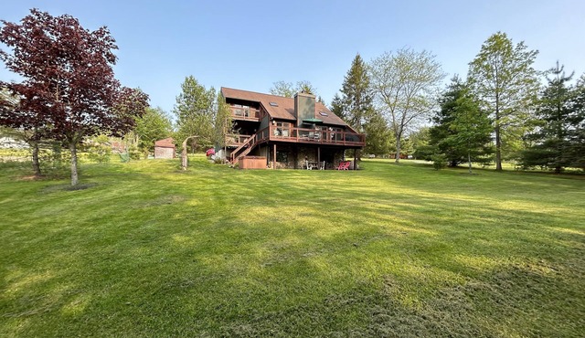 Lakefront home on five acres