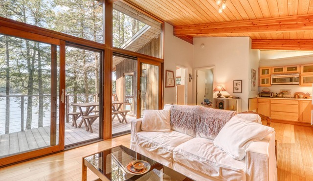 Lakefront Home w/Beautiful Water Views Dock and Canoes Available - Dogs OK