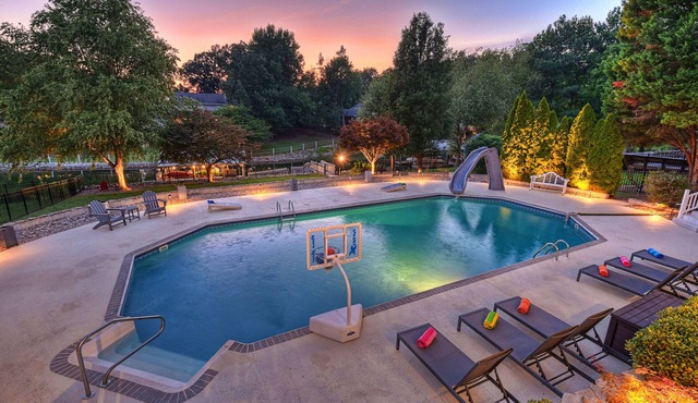 Lakefront Home w Pool, Dock, Fire Pit & Game Room | Sip, Sip Away